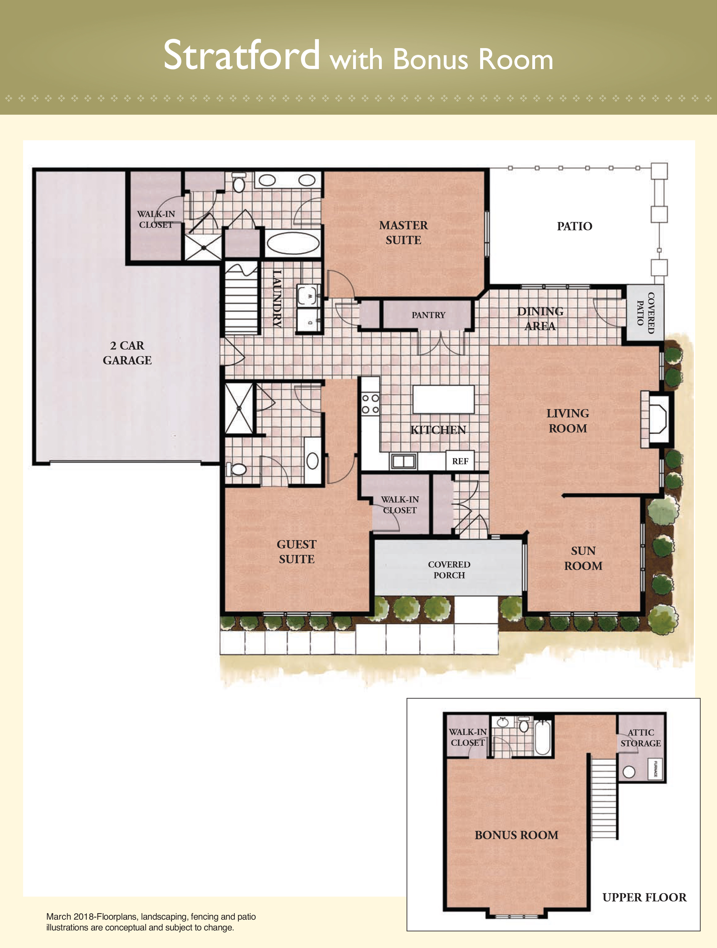Stratford With Bonus Room Floor Plan